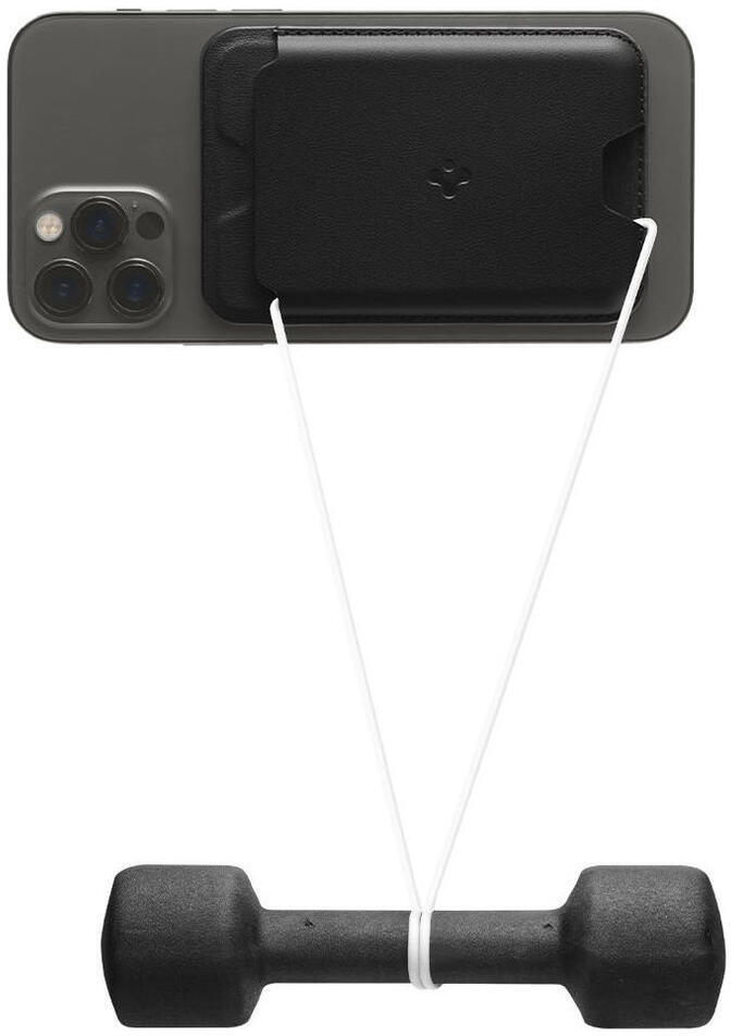 Spigen Valentinus Universele Magnetische MagSafe Kaarthouder Zwart afbeelding 9