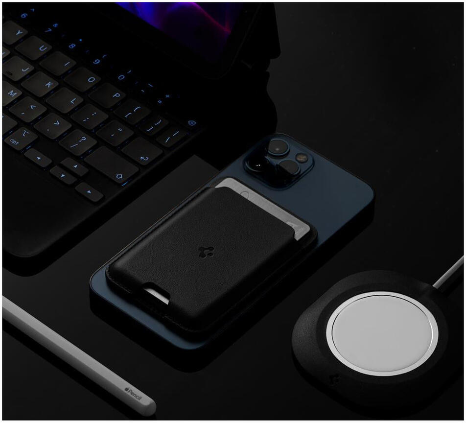 Spigen Valentinus Universele Magnetische MagSafe Kaarthouder Zwart afbeelding 13