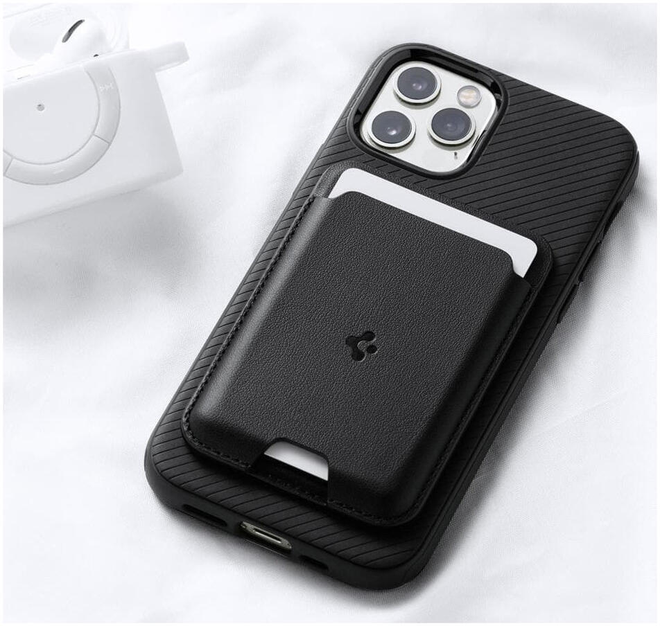 Spigen Valentinus Universele Magnetische MagSafe Kaarthouder Zwart afbeelding 11