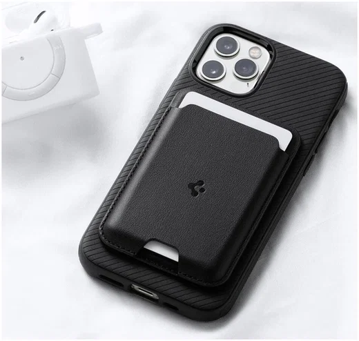 Spigen Valentinus Universele Magnetische MagSafe Kaarthouder Zwart afbeelding 11