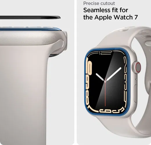 Spigen ProFlex - Apple Watch 7/8/9 41MM Screen Protector + Tray (2-Pack) afbeelding 5