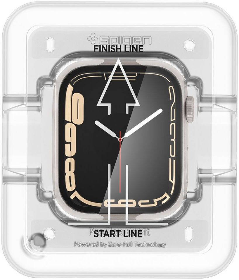 Spigen ProFlex - Apple Watch 7/8/9 45MM Screen Protector + Installatie (2-Pack) afbeelding 8