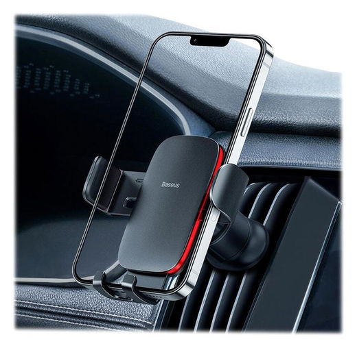 Baseus Metal Age II Gravity Ventilatierooster Telefoonhouder Zwart afbeelding 7