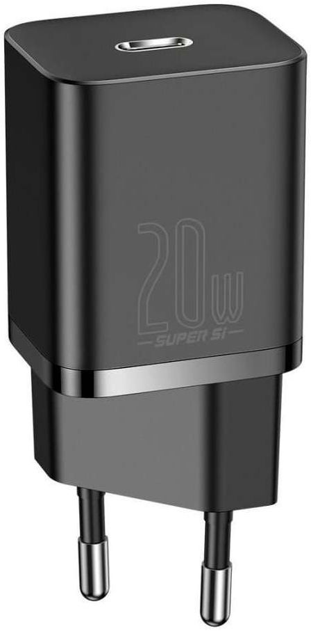 Baseus Snellader 20W PD + USB-C naar Apple Lightning Kabel 1M Zwart afbeelding 2