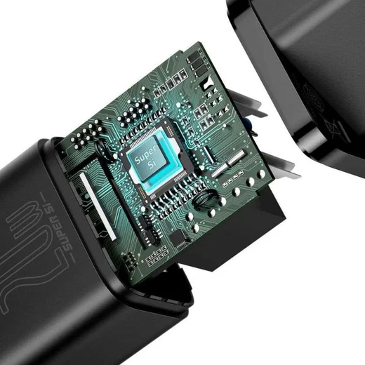 Baseus Snellader 20W PD + USB-C naar Apple Lightning Kabel 1M Zwart afbeelding 11