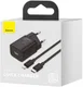Baseus Snellader 20W PD + USB-C naar Apple Lightning Kabel 1M Zwart afbeelding 13