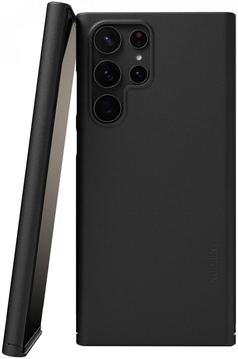Nudient Thin Case V3 Samsung Galaxy S22 Ultra Hoesje Back Cover Zwart afbeelding 1