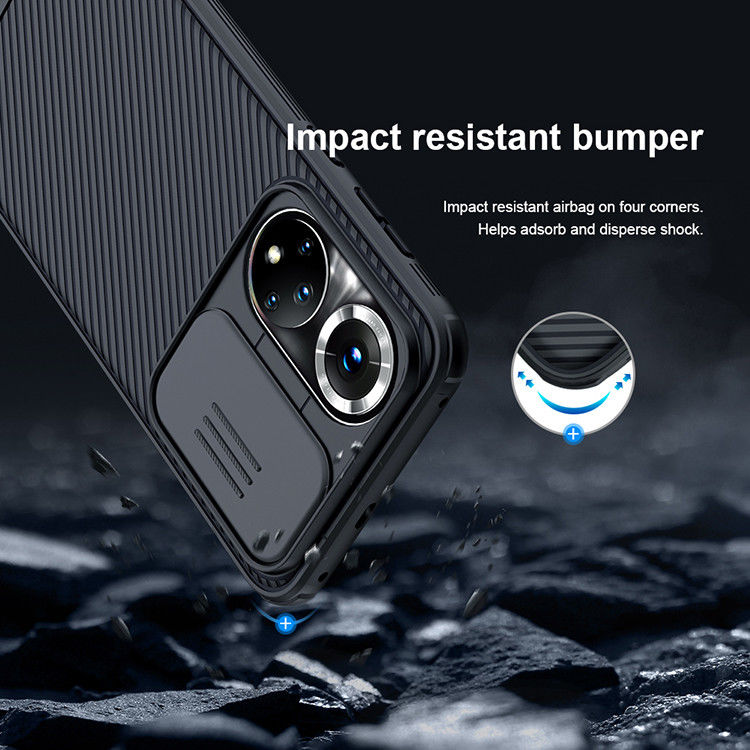 Nillkin CamShield Honor 50 Hoesje met Camera Slider Back Cover Zwart afbeelding 6