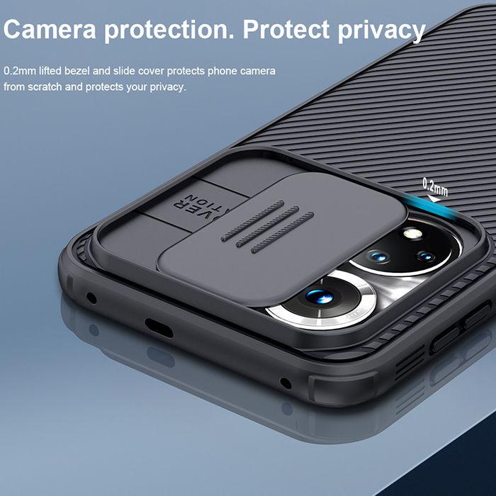 Nillkin CamShield Honor 50 Hoesje met Camera Slider Back Cover Zwart afbeelding 5