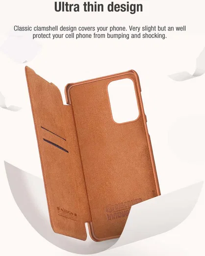 Nillkin Qin Samsung Galaxy A53 Hoesje Book Case Camera Slider Zwart afbeelding 9