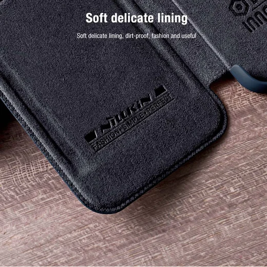 Nillkin Qin Samsung Galaxy A53 Hoesje Book Case Camera Slider Zwart afbeelding 11