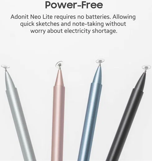Adonit Neo Lite Nauwkeurige Stylus Pen Universeel Zilver afbeelding 8