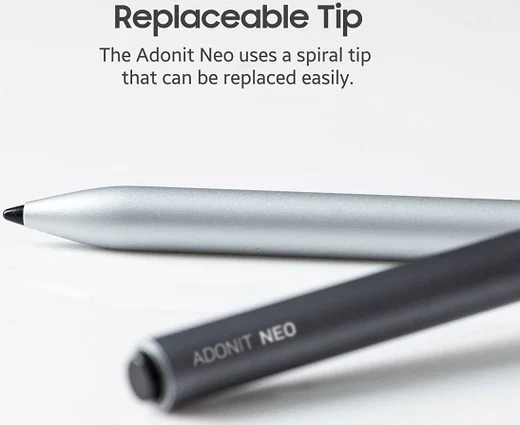 Adonit Neo iPad Stylus Pen Herlaadbaar Native Palm Rejection Zilver afbeelding 7