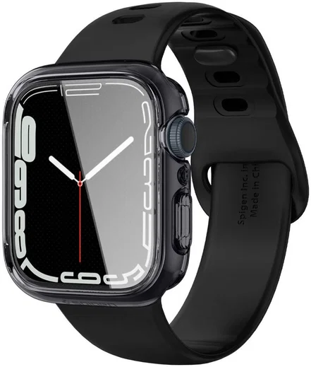 Spigen Ultra Hybrid Apple Watch 7 / 8 41MM Hoesje Full Screen Grijs afbeelding 1