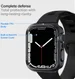 Spigen Ultra Hybrid Apple Watch 7 / 8 41MM Hoesje Full Screen Grijs afbeelding 5