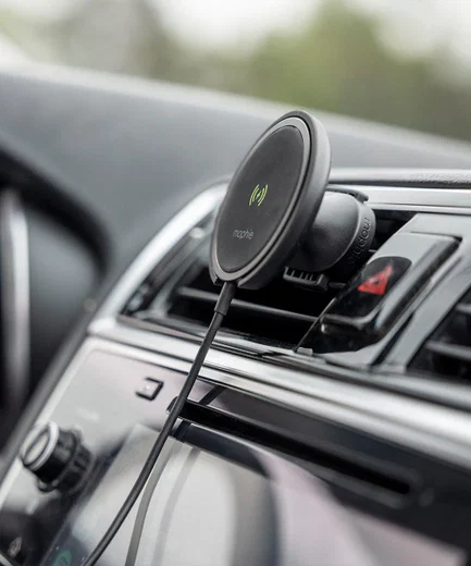 Mophie Snap+ Telefoonhouder Auto met MagSafe Lader Luchtrooster Zwart afbeelding 6