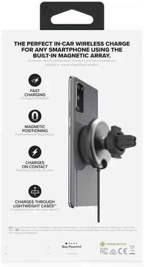 Mophie Snap+ Telefoonhouder Auto met MagSafe Lader Luchtrooster Zwart afbeelding 21