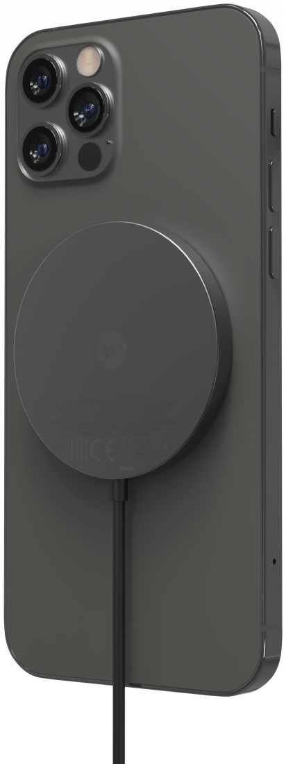 Mophie Snap+ Wireless Draadloze Oplader voor MagSafe Snelladen Zwart afbeelding 4