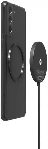 Mophie Snap+ Wireless Draadloze Oplader voor MagSafe Snelladen Zwart afbeelding 9