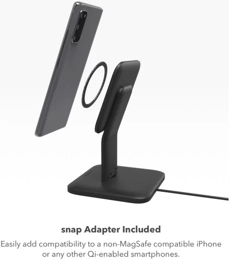 Mophie Snap+ Wireless Stand Bureauhouder 15W met MagSafe Snelladen afbeelding 6