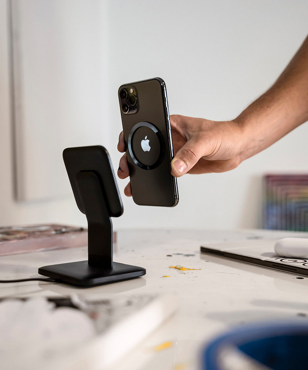 Mophie Snap+ Wireless Stand Bureauhouder 15W met MagSafe Snelladen afbeelding 8