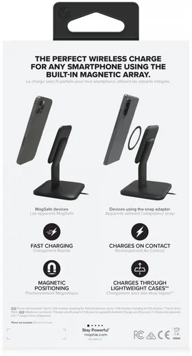 Mophie Snap+ Wireless Stand Bureauhouder 15W met MagSafe Snelladen afbeelding 18