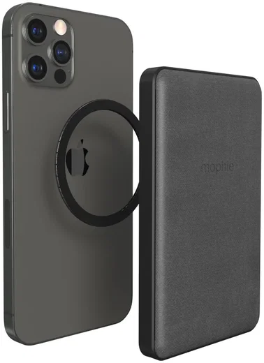 Mophie Snap+ Juice Pack Mini MagSafe Powerbank 5.000 mAh Zwart afbeelding 2