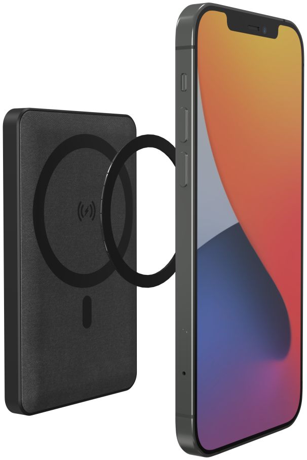 Mophie Snap+ Juice Pack Mini MagSafe Powerbank 5.000 mAh Zwart afbeelding 4