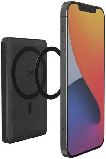Mophie Snap+ Juice Pack Mini MagSafe Powerbank 5.000 mAh Zwart afbeelding 4