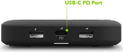 Mophie Wireless Charging Hub met USB-C en USB-A Poorten Zwart afbeelding 10