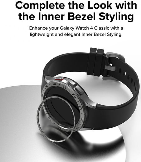 Ringke Inner Bezel - Galaxy Watch 4 Classic 42mm Beschermrand - Grijs afbeelding 7
