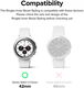 Ringke Inner Bezel - Galaxy Watch 4 Classic 42mm Beschermrand - Grijs afbeelding 9