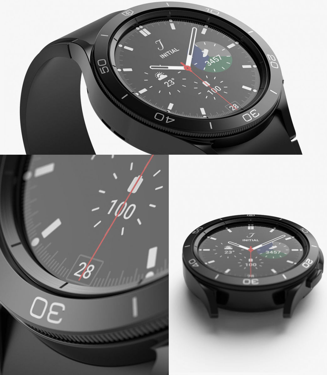 Ringke Inner Bezel - Galaxy Watch 4 Classic 42mm Beschermrand - Zwart afbeelding 2