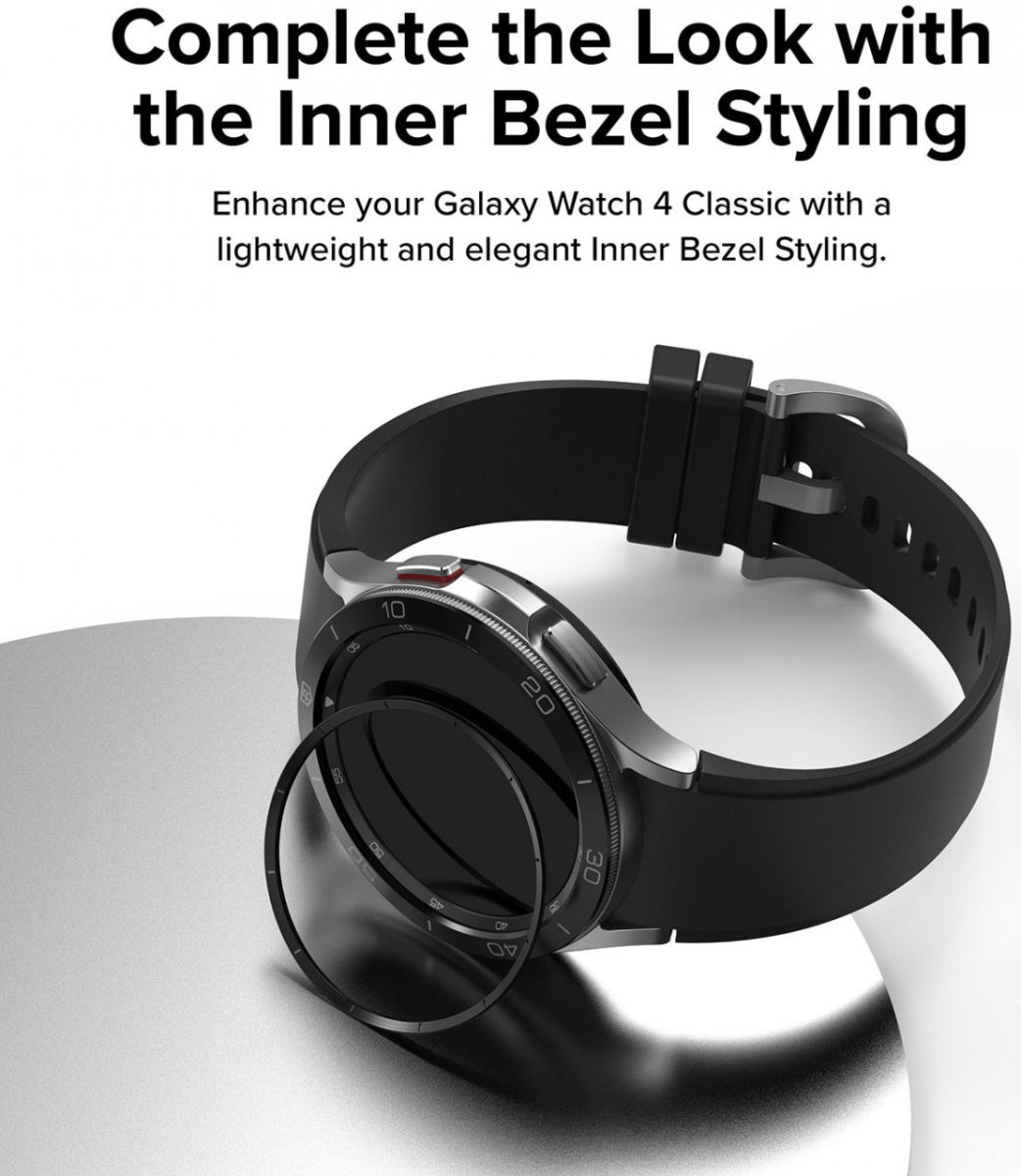 Ringke Inner Bezel - Galaxy Watch 4 Classic 42mm Beschermrand - Zwart afbeelding 3