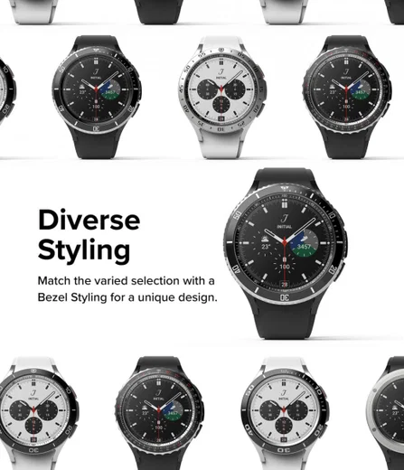 Ringke Inner Bezel - Galaxy Watch 4 Classic 42mm Beschermrand - Zwart afbeelding 5