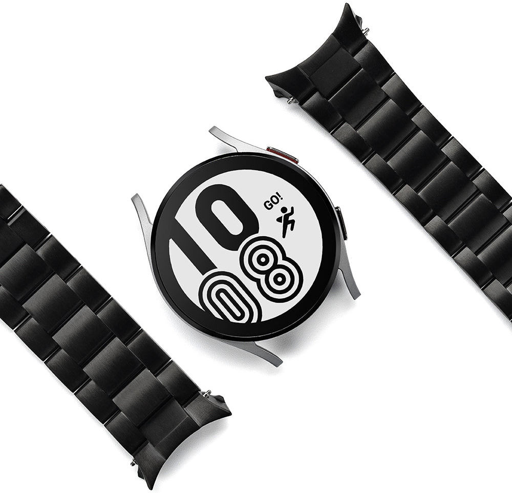Ringke Metal One Samsung Galaxy Watch 4 44MM Bandje RVS Zwart afbeelding 1
