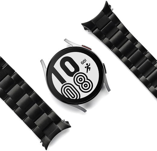 Ringke Metal One Samsung Galaxy Watch 4 44MM Bandje RVS Zwart afbeelding 1