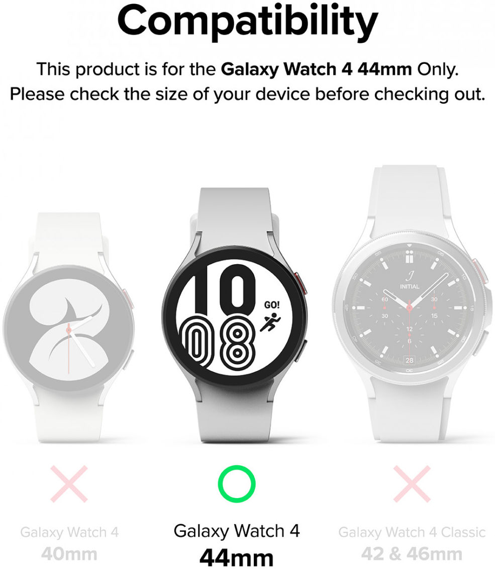 Ringke Metal One Samsung Galaxy Watch 4 44MM Bandje RVS Zwart afbeelding 8