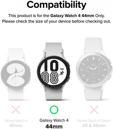 Ringke Metal One Samsung Galaxy Watch 4 44MM Bandje RVS Zwart afbeelding 8