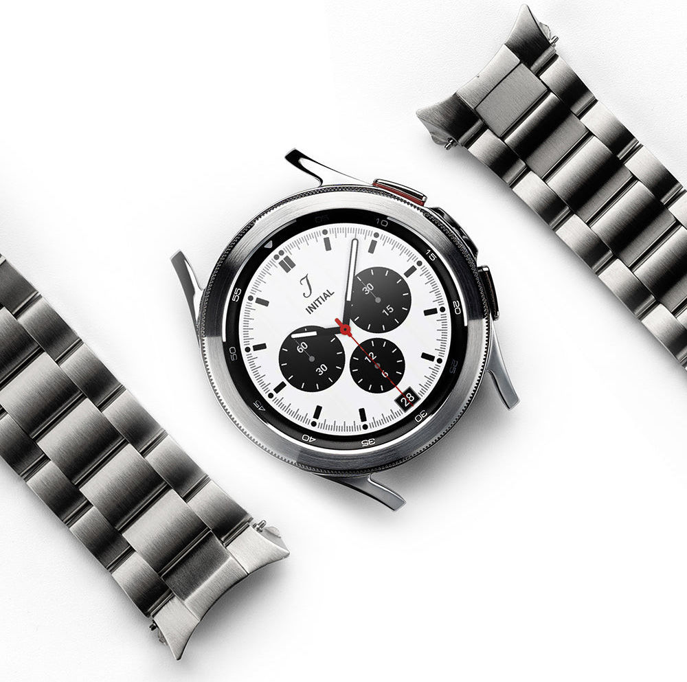 Ringke Metal One Samsung Galaxy Watch 4 Classic 46MM Bandje RVS Zilver afbeelding 1