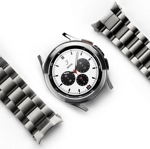 Ringke Metal One Samsung Galaxy Watch 4 Classic 46MM Bandje RVS Zilver afbeelding 1