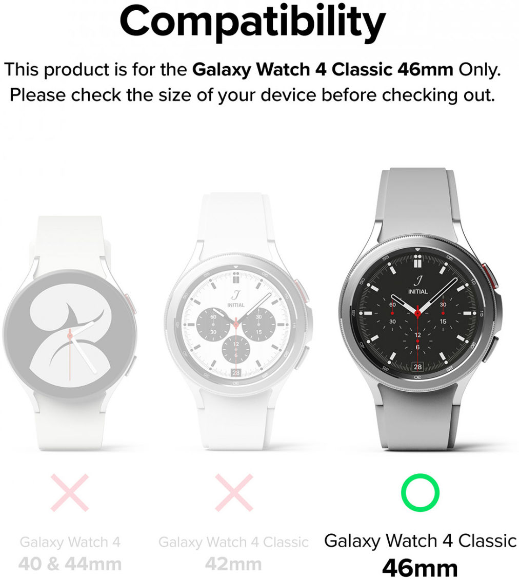 Ringke Metal One Samsung Galaxy Watch 4 Classic 46MM Bandje RVS Zilver afbeelding 8