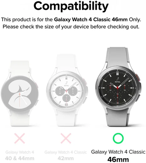 Ringke Metal One Samsung Galaxy Watch 4 Classic 46MM Bandje RVS Zilver afbeelding 8