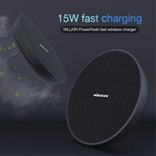 Nillkin Power Flash Fast Charge 15W Draadloze Oplader Zwart afbeelding 4