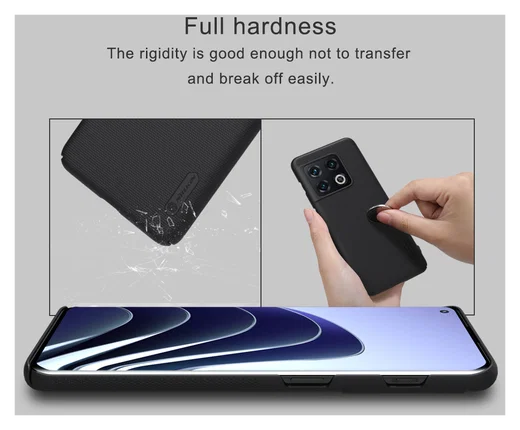 Nillkin Super Frosted Shield OnePlus 10 Pro Hoesje Back Cover Zwart afbeelding 10