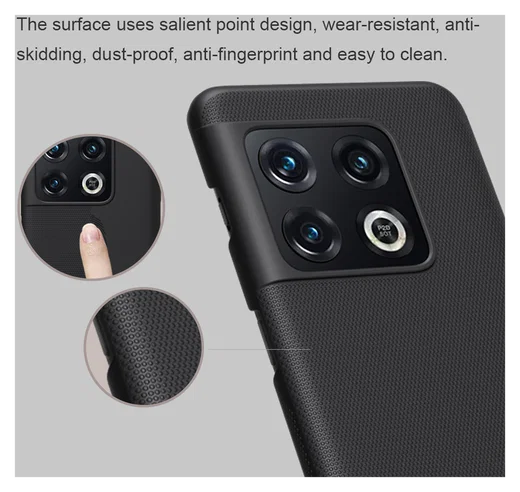 Nillkin Super Frosted Shield OnePlus 10 Pro Hoesje Back Cover Zwart afbeelding 11