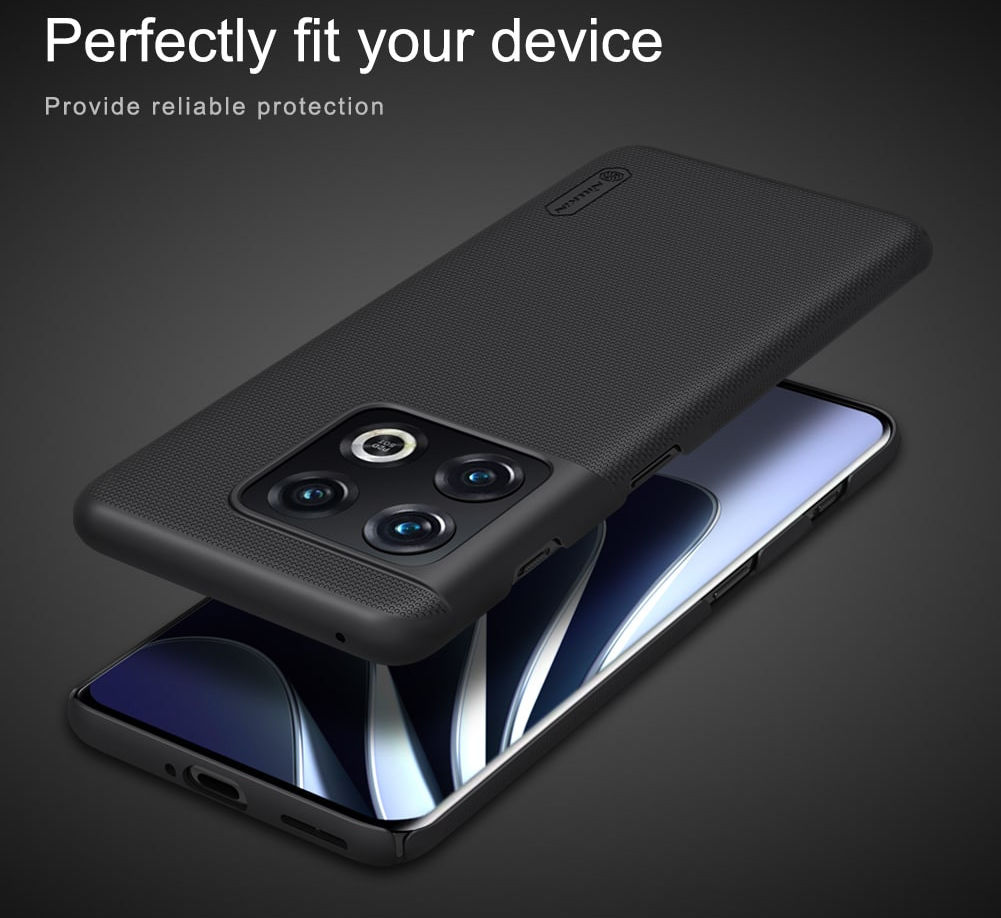 Nillkin Super Frosted Shield OnePlus 10 Pro Hoesje Back Cover Zwart afbeelding 7