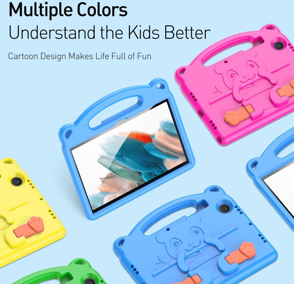 Dux Ducis Panda Samsung Galaxy Tab A8 Kinder Tablethoes Blauw afbeelding 12