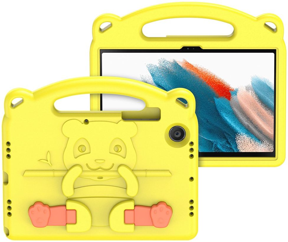 Dux Ducis Panda Samsung Galaxy Tab A8 Kinder Tablethoes Geel afbeelding 1