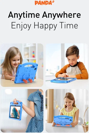 Dux Ducis Panda Samsung Galaxy Tab A8 Kinder Tablethoes Geel afbeelding 8